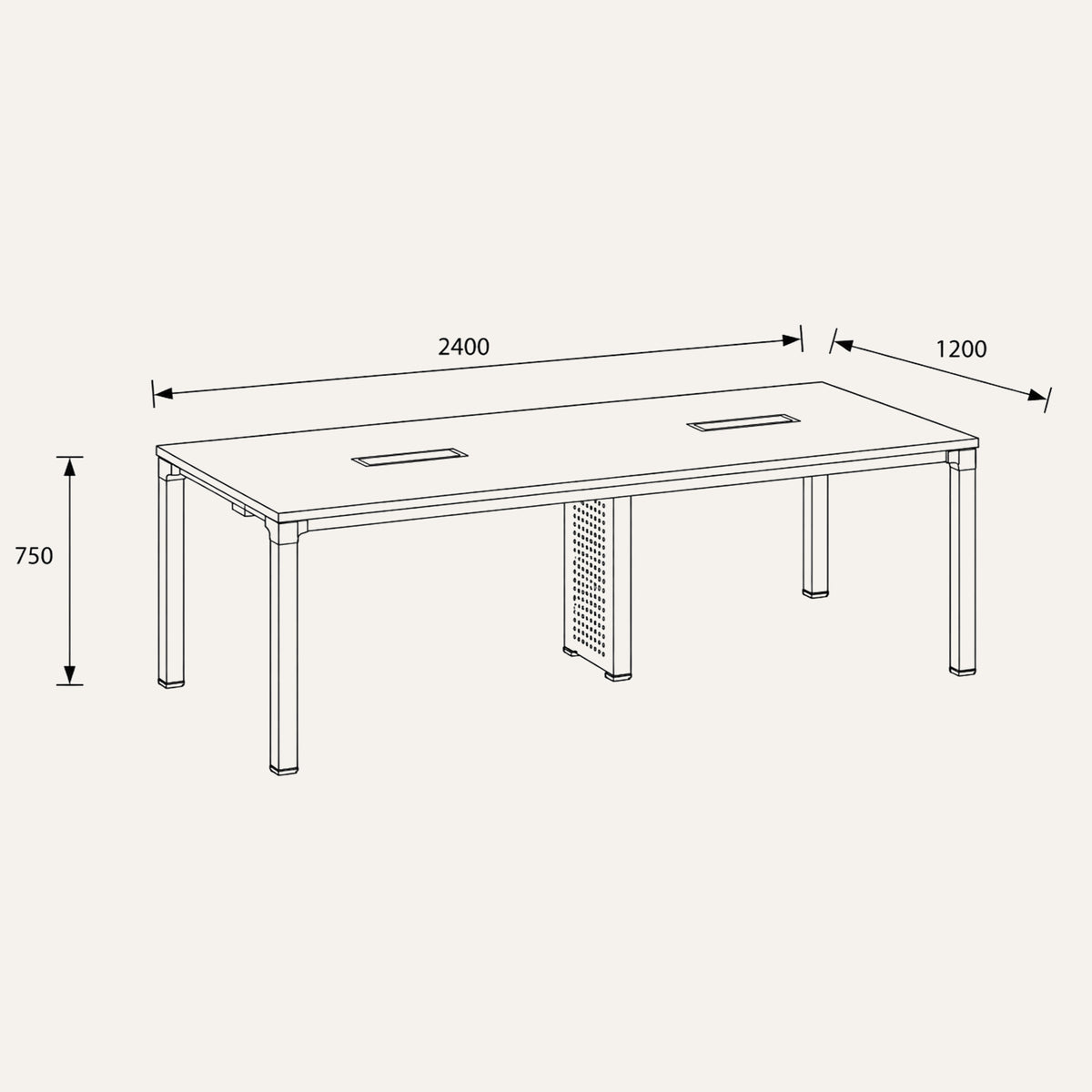 25 x 75 Conference Table Dimensions