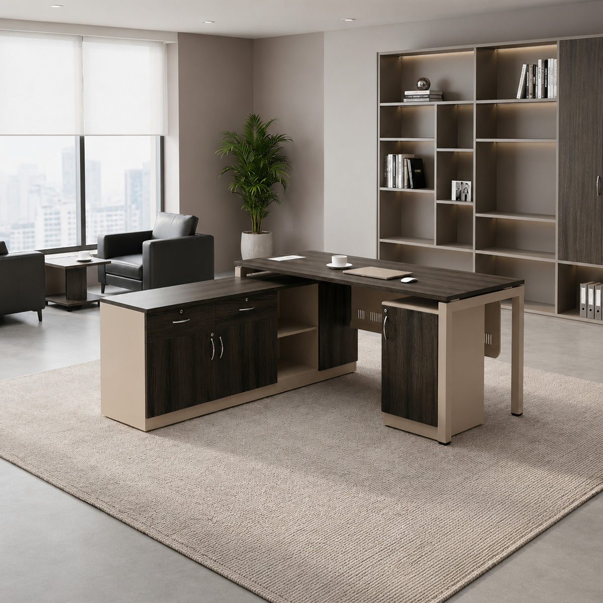 C Shape Office Table