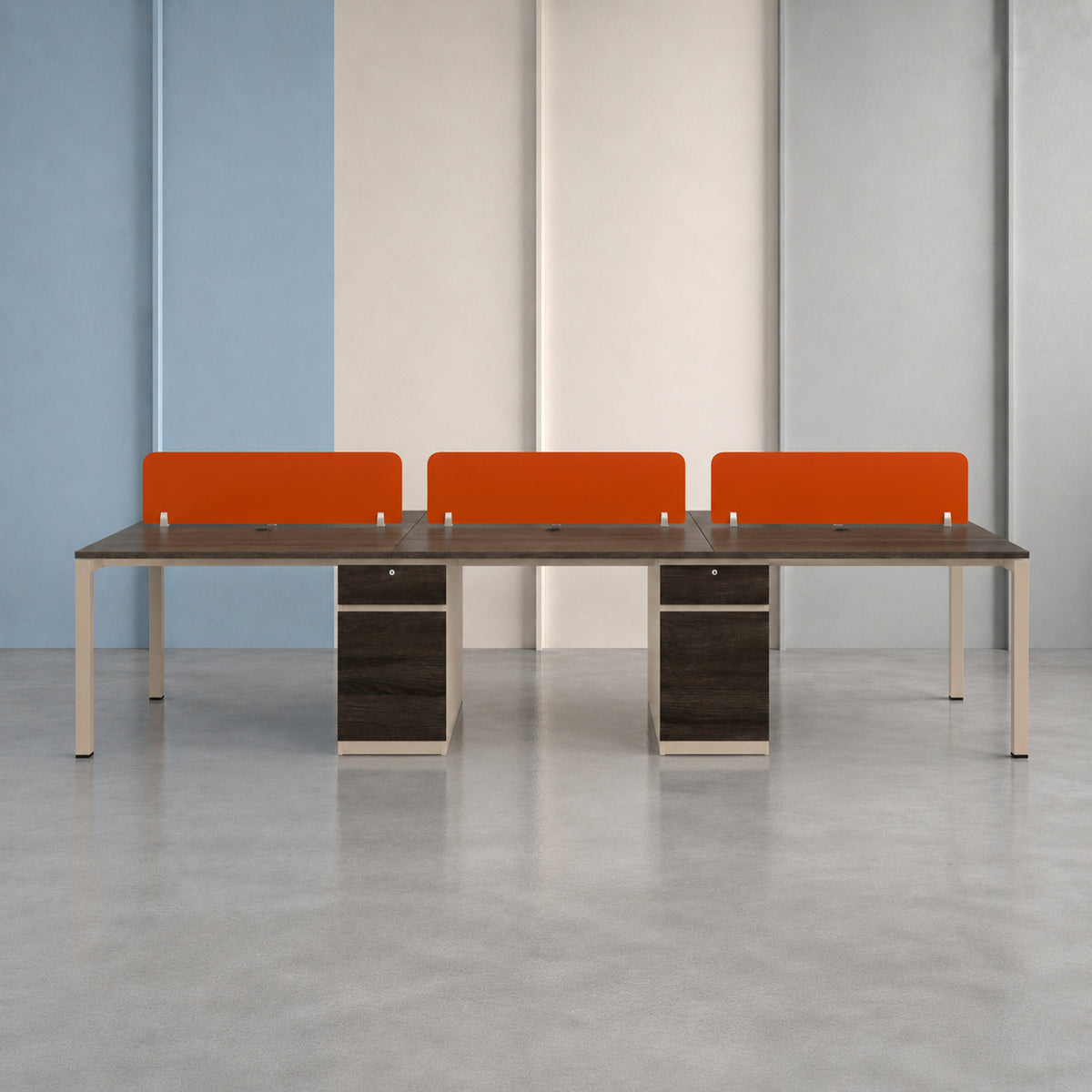 C Shape Office Workstation