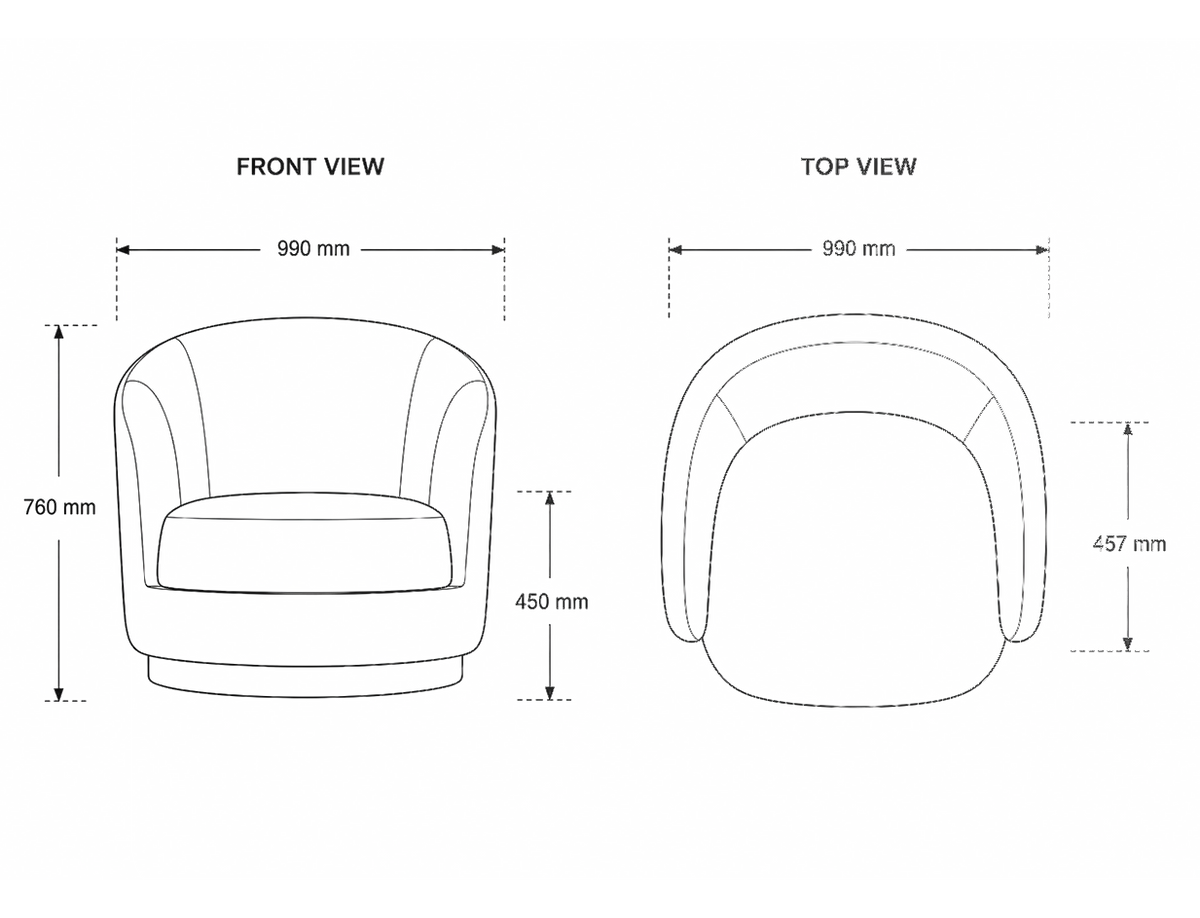 Aero Lounge Dimensions