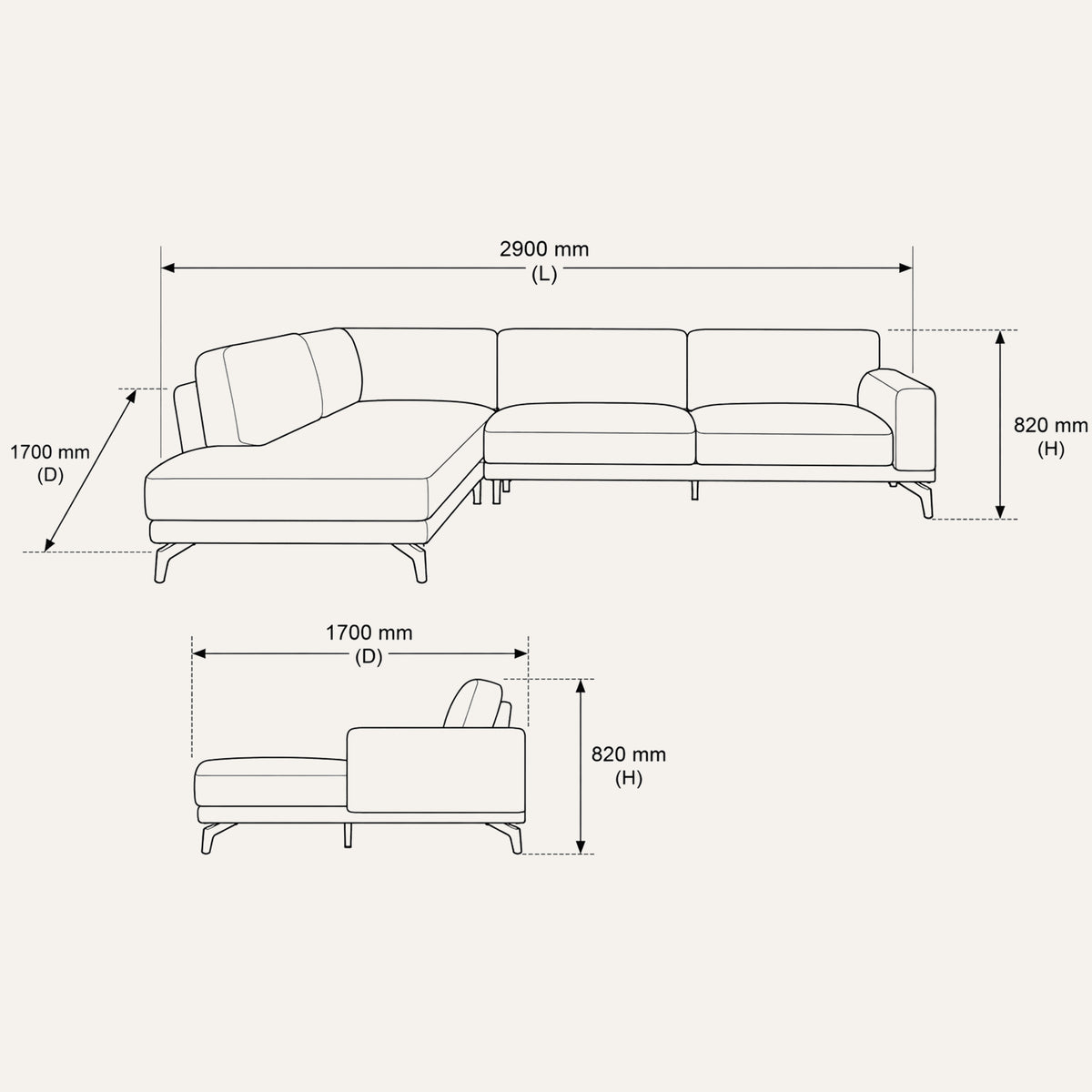 Deep Lounge Dimensions