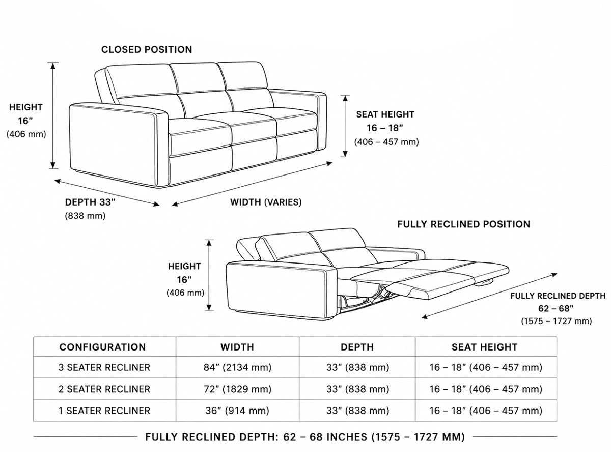 Midnight Comfort Dimensions